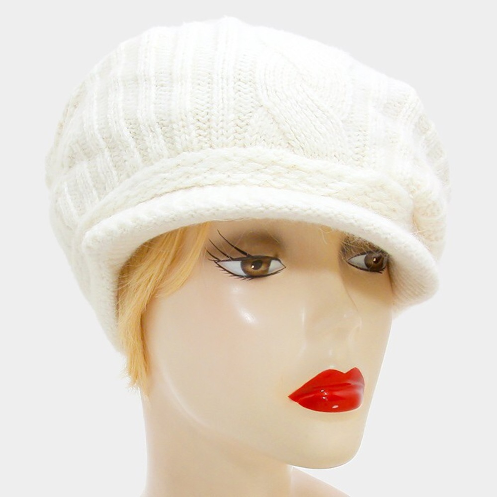 White Knit Hat